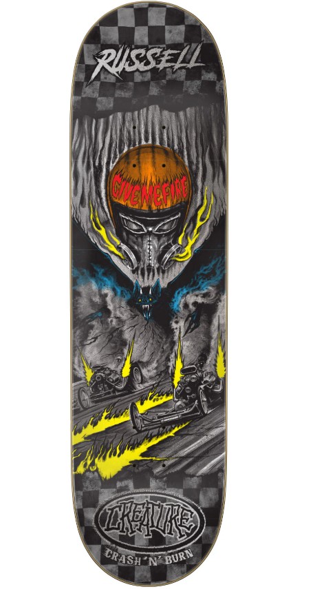 Creature Russell Crash & Burn 8.51 Skateboard Deck