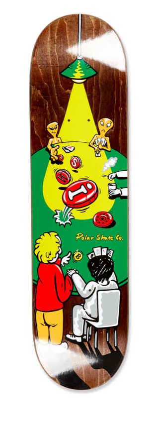 Polar Skate Co. Oskar Rozenberg Poker Face 8.5 Skateboard Deck